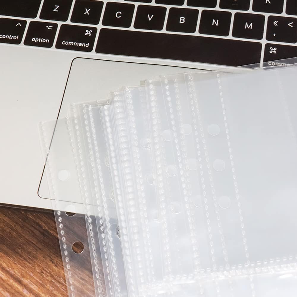 Credit Card Holder Pocket Business Cards Refills for 3.35x2.16" Card Binders, A6 6-Ring 25 Sheets Double Layer Clear Card Inner Page 3 Pockets Binder Album for Cards Folder Organizer Postcard Sleeves 17 51kE5pZkzDL. AC SL1000 - northernschoolofshiatsu.co.uk