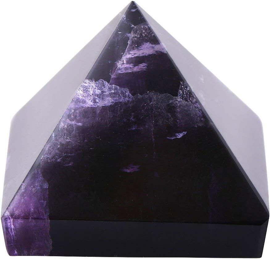 Diyeeni Amethyst Pyramid, Crystal Pyramid with Good Fortune,Violet Crystal Paperweight,Ancient Egypt Pyramid Crafts for Decoration/Gift/Collection, Family/Friend 7 51l37+ O9GL. AC SL1001 - northernschoolofshiatsu.co.uk