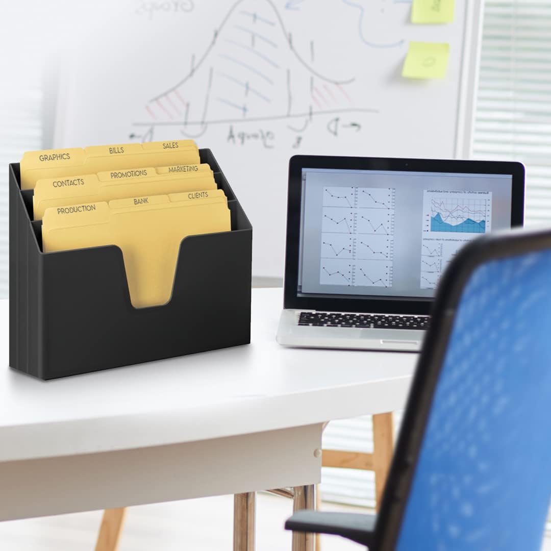 Acrimet Horizontal Triple File Folder Holder Organizer (Manila Folders Letter Size Included) (Black Color) 5 51lKvtl36NL. AC SL1080 - northernschoolofshiatsu.co.uk