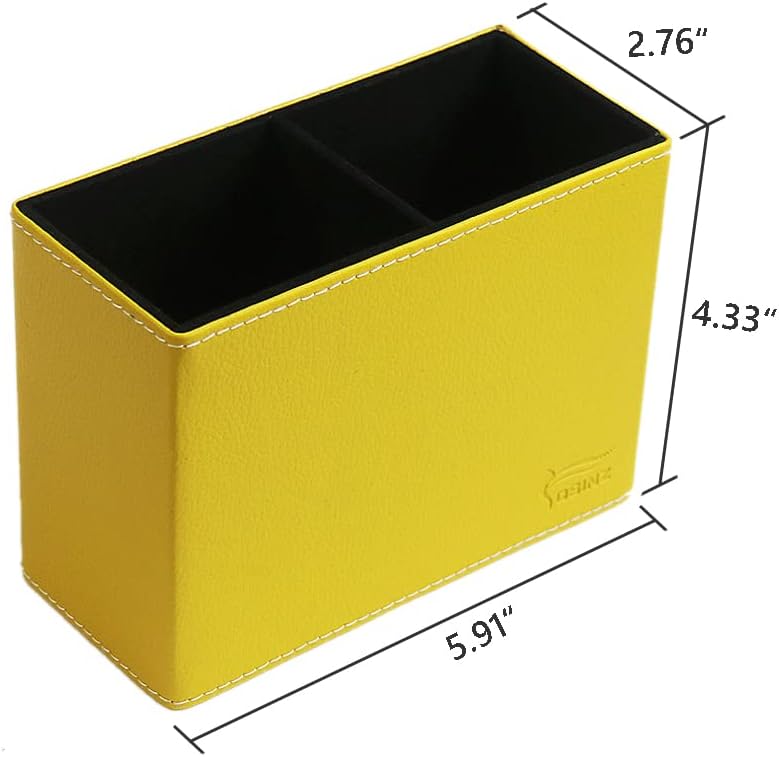 Pen Pencil Holder Cup Container PU Leather Desk Organizer Stand Decor Brush Scissor Holder Decoration Office Desk Home School (3.3" x 3.3" x 4", Black) 83 51mKqbqHREL. AC SL1000 - northernschoolofshiatsu.co.uk