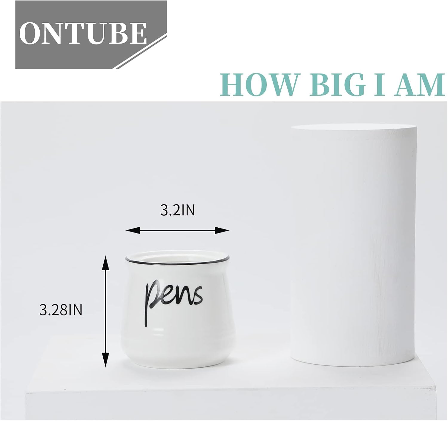 ONTUBE Porcelain Pens Holder Stand,Ceramic Pencils Holder (White) 4 51njb6hOOwL. AC SL1500 - northernschoolofshiatsu.co.uk