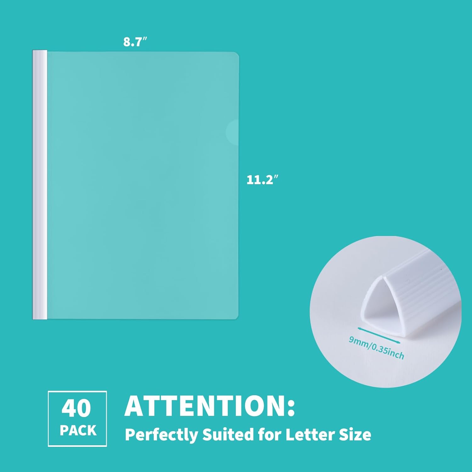 Binditek 40 Pack Clear Report Covers with White Sliding Bars, 70 Sheet Capacity, 9mm Binding Bars, Letter Size, for Students and Coworkers 17 51oqGfkBnpL. AC SL1500 - northernschoolofshiatsu.co.uk