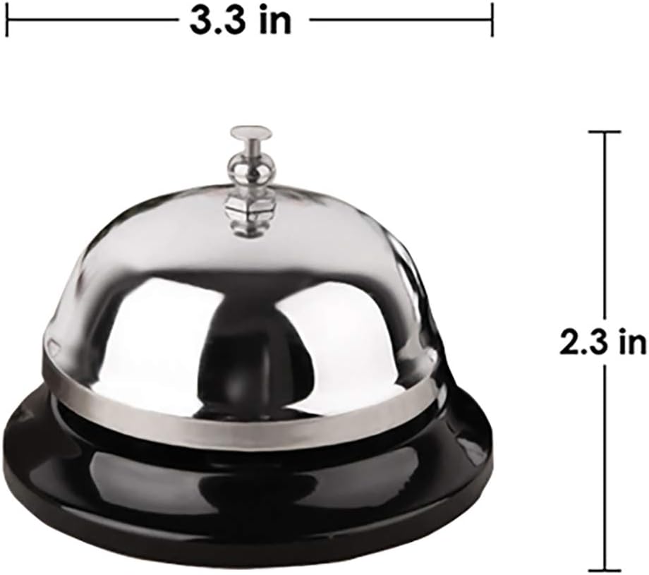 Call Bell 2 Packs 3.3 Inch Diameter with Metal Anti-Rust Construction, Desk Bell for Hotels, Schools, Restaurants, Reception Areas, Hospitals, Warehouses(Silver) 3 51q7ctshhLL. AC SL1500 - northernschoolofshiatsu.co.uk