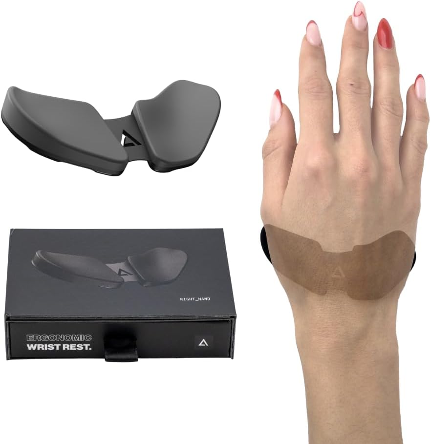 DELTAHUB Carpio 2.0 - Right-Handed Truly Ergonomic Wrist Rest for Mouse, Carpal Tunnel Support, Pain Relief, Anti-Fatigue, Easy Glide, Sleek, Office, Computer, Laptop, Gaming - Large, Black 16 51r tQfmXyL. AC SL1000 - northernschoolofshiatsu.co.uk