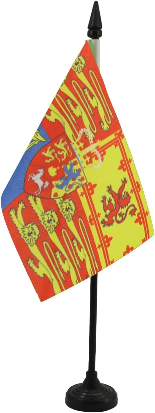 United Kingdom Royal standard Table Flag 4'' x 6'' - UK royal standard Desk Flag 15 x 10 cm - Black plastic stick and base - AZ FLAG 1 51voCYal1FL. AC SL1500 - northernschoolofshiatsu.co.uk