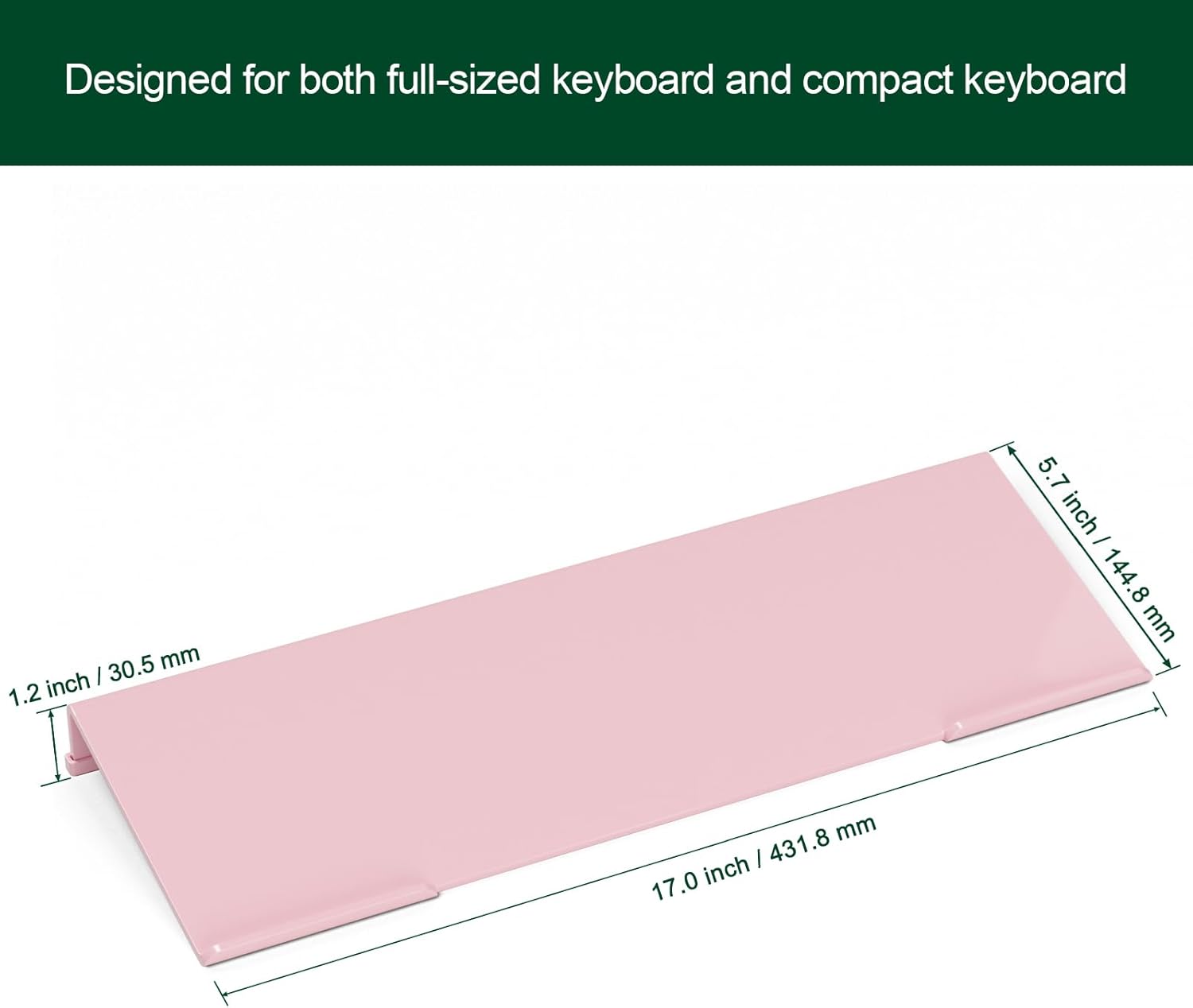 Computer Keyboard Stand Holder - Ergonomic Acrylic Keyboard Stand for Desktop Comfortable Keyboard Tray Riser with Silicone Anti-Slip Strip for Home School Office Desk Accessory, Lightpink 10 - northernschoolofshiatsu.co.uk