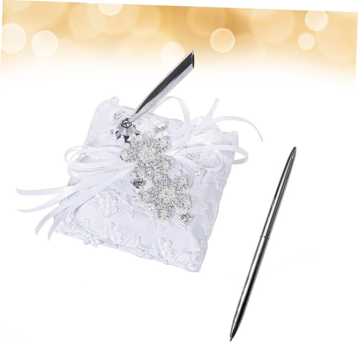 Wedding Pen Stand with Rhinestone Elegant Ribbon Pen Holder for Guest Book Signing for Wedding Engagements and Special Events Includes Pen 7 51y6V4AtMhL. AC SL1242 - northernschoolofshiatsu.co.uk