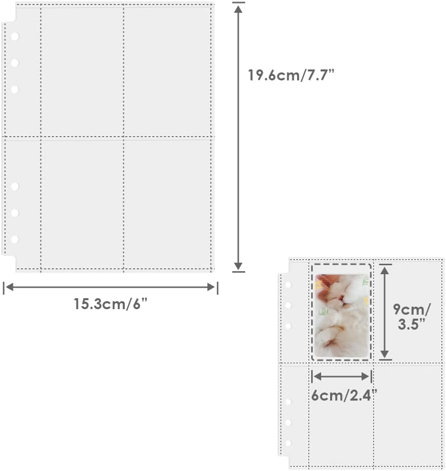 Baskiss 4 Pocket Pages 120 Single Sided Pockets 3.5”x2.4”, 30 Pack Heavyweight Sheet Protectors Sleeves Fits A5 Binder for 3 inch Polaroid Kpop Album MD Photo 4 51yv3b00h1L. AC SL1000 - northernschoolofshiatsu.co.uk