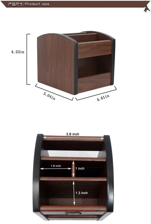 Wooden pen holder for desk,Rotating remote Organizer,remote control caddy,home articles,wood pencil container@YCL815R 1 51zbk8 UWZL. AC SL1000 - northernschoolofshiatsu.co.uk