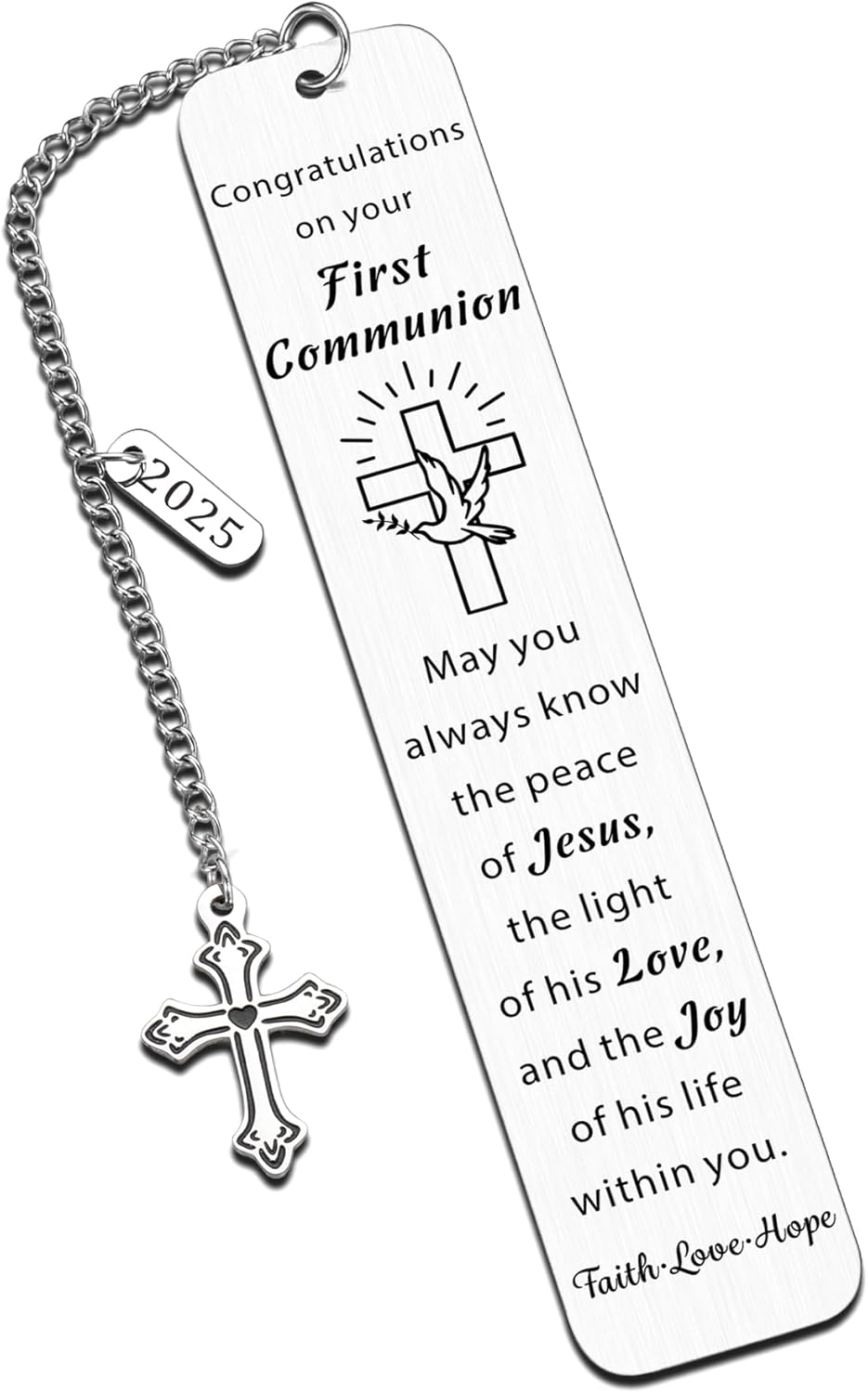First Communion Gifts for Girls Boys Baptism Confirmation Gifts for Teen Christian Easter Gifts for Kids Goddaughter Women Men 1st Holy Communion Bookmark Easter Basket Stuffers (Silver) 1 61+CWvunvzL. AC SL1500 - northernschoolofshiatsu.co.uk