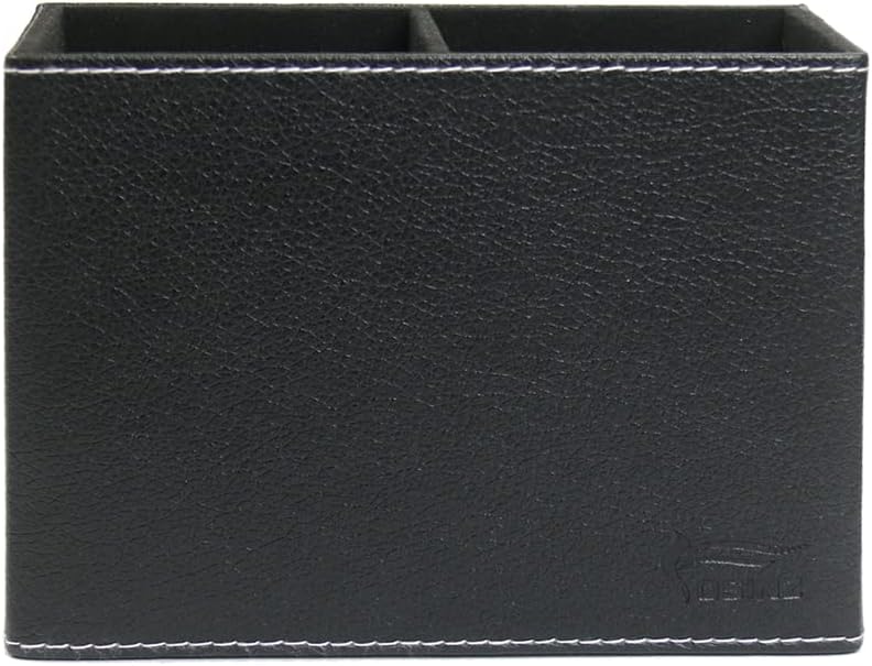 Pen Pencil Holder Cup Container PU Leather Desk Organizer Stand Decor Brush Scissor Holder Decoration Office Desk Home School (3.3" x 3.3" x 4", Black) 35 61+OzNjYWHL. AC SL1001 - northernschoolofshiatsu.co.uk