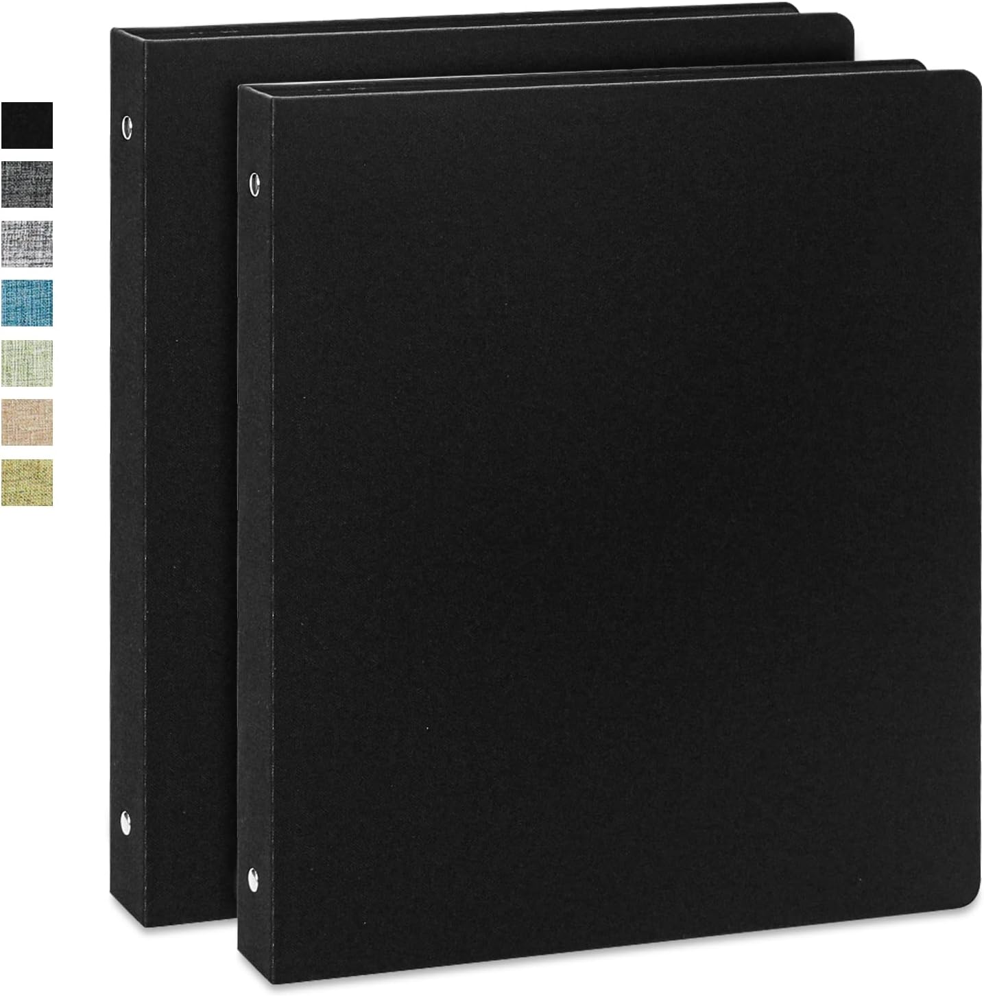 Vienrose 3 Ring Binder 1 Inch Round Rings Durable Binder with Linen Cover Holds 8.5" x 11" Paper for School Office and Home Black 18 61+UMw6g OL. AC SL1500 - northernschoolofshiatsu.co.uk