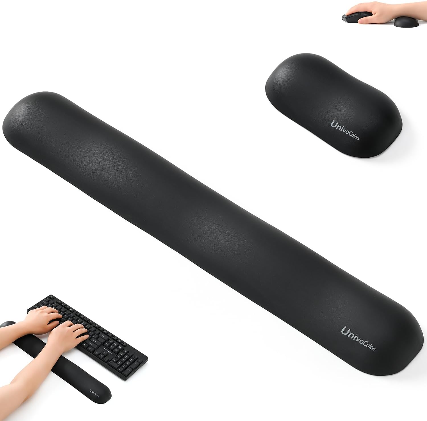 UnivoColors Design-Wave Set of Keyboad Wrist Rest & Mouce Pad,Artificial Sheepskin+Memory Foam+Ergonomic+Anti-Slip Gel, Resilience Support During Work and Gaming,Keyboard Accessory,White 124 61 4TI5riFL. AC SL1500 - northernschoolofshiatsu.co.uk