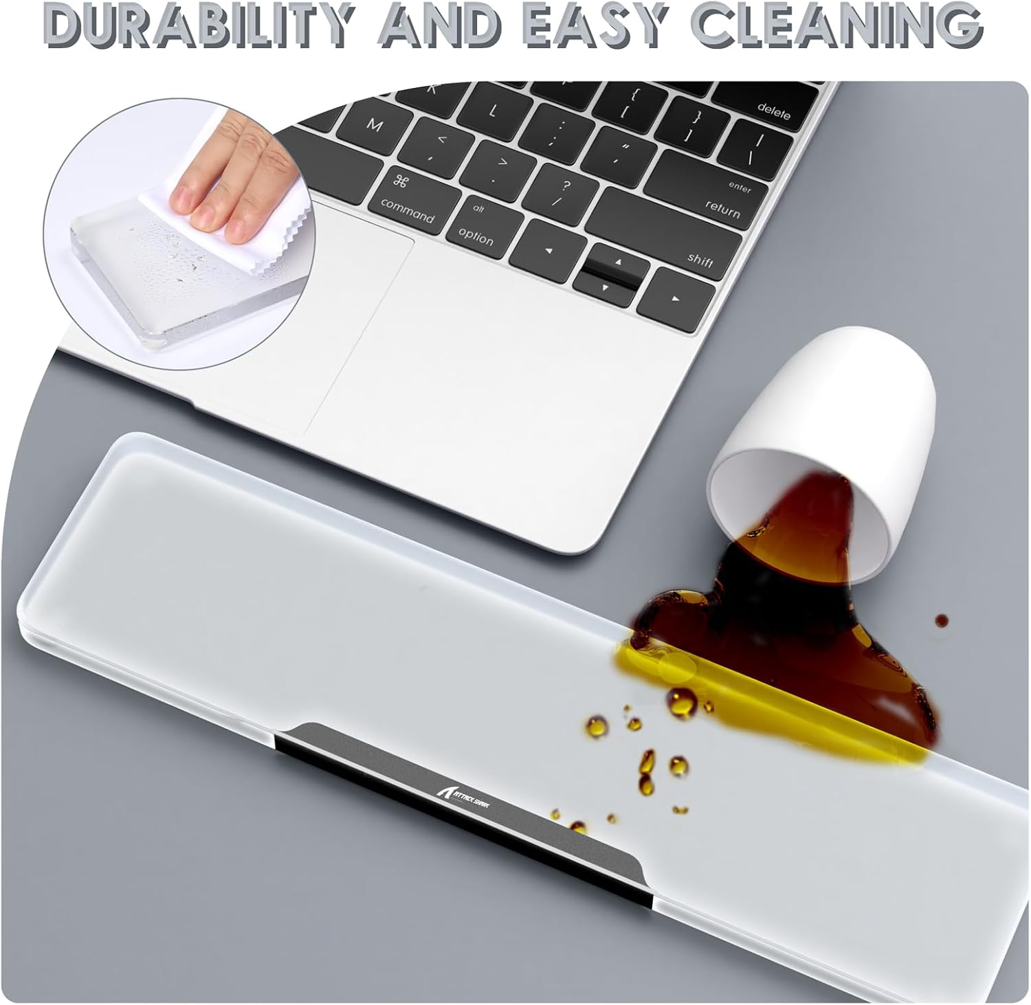 Acrylic Gaming Keyboard Wrist Rest,Clear Ergonomic Palm Rest with Anti-Slip Base,Customized Metal CNC Aluminum Alloy Logo for Compact 60% Computer Keyboard,Office,Home,Laptop,Mac,Easy Typing-Black 16 - northernschoolofshiatsu.co.uk