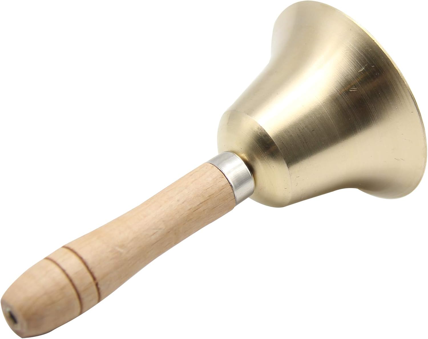 Hand Bell Classroom Bell Solid Brass Christmas Bell Loud Call Bell Restaurant Call Service Bell Perfect Bride Wedding Bell with Wooden Handle for Kids, School and Hotel Service 4 6106DTWZ8OL. AC SL1500 - northernschoolofshiatsu.co.uk