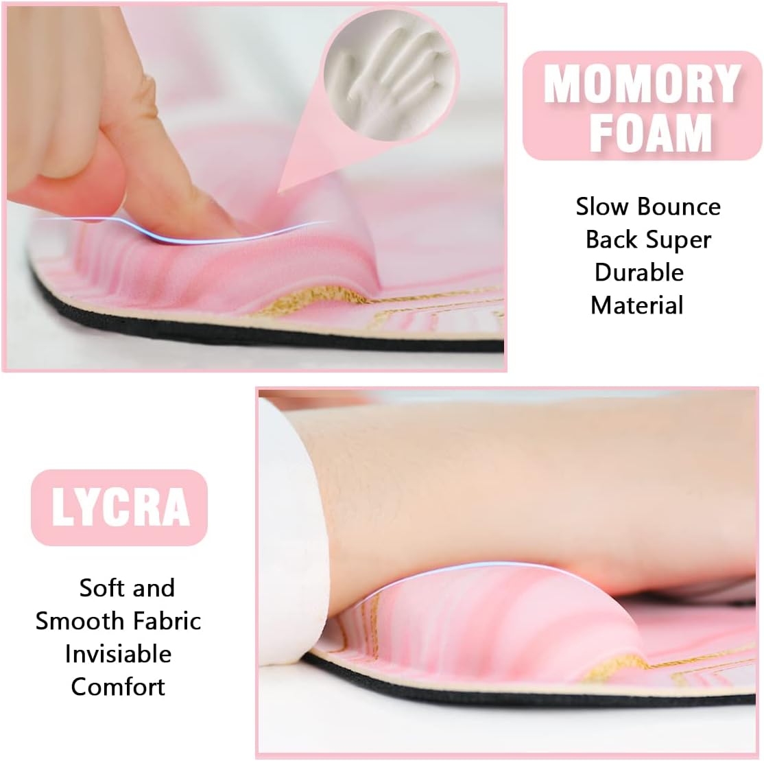 Memory Foam Ergonomic Keyboard Wrist Rest Pad and Mouse Wrist Rest Support Mouse Pad Set for Office Gaming Easy Typing-Pink Fluid 3 610bcuhO1EL. AC SL1200 - northernschoolofshiatsu.co.uk