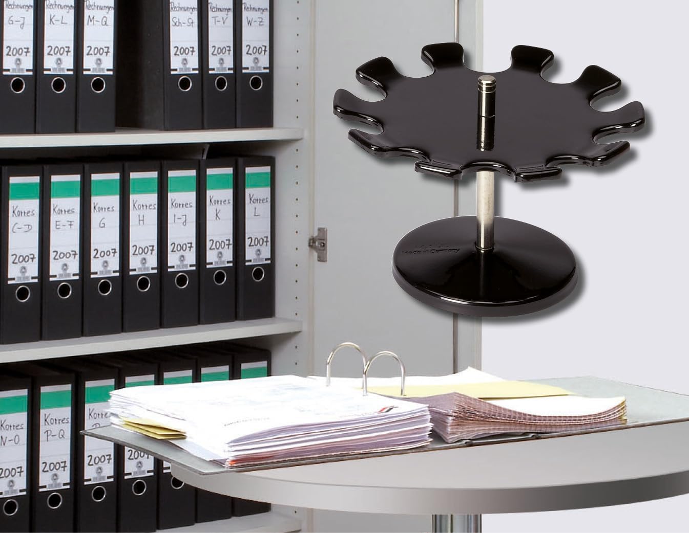 Round Version Premium Stamp Holder Metal Stamp Rack for 12 Stamps - Black 14 611STJFKiDL. AC SL1345 - northernschoolofshiatsu.co.uk