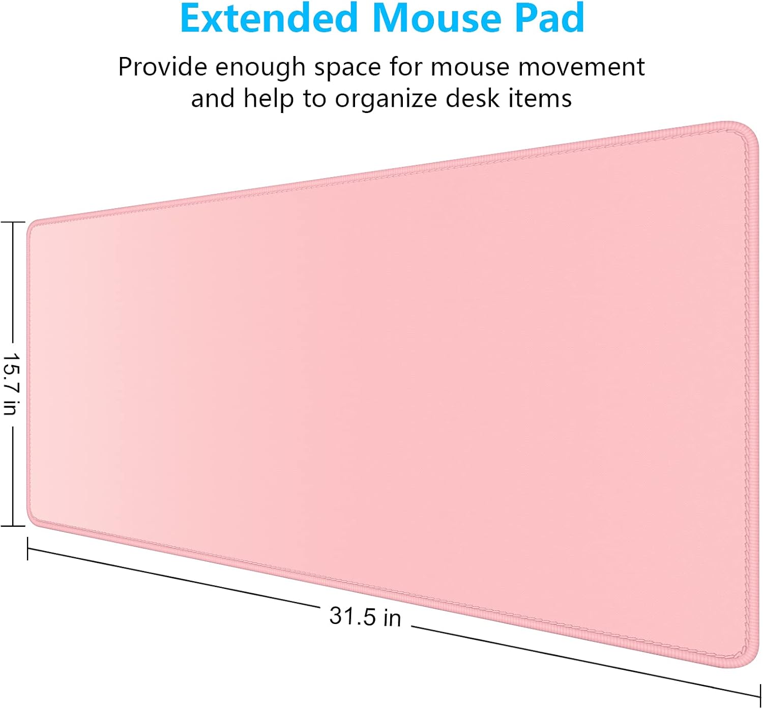Dapesuom Large Mouse Pad, Extended Gaming Mouse Mat with Stitched Edges, Full Size Desk Mats with Non-Slip Base, Computer Big Desktop Keyboard Pad for Gamer, Laptop, Office, 23.6 x 11.8 in, Pink 25 611dBSmWFtL. AC SL1500 - northernschoolofshiatsu.co.uk