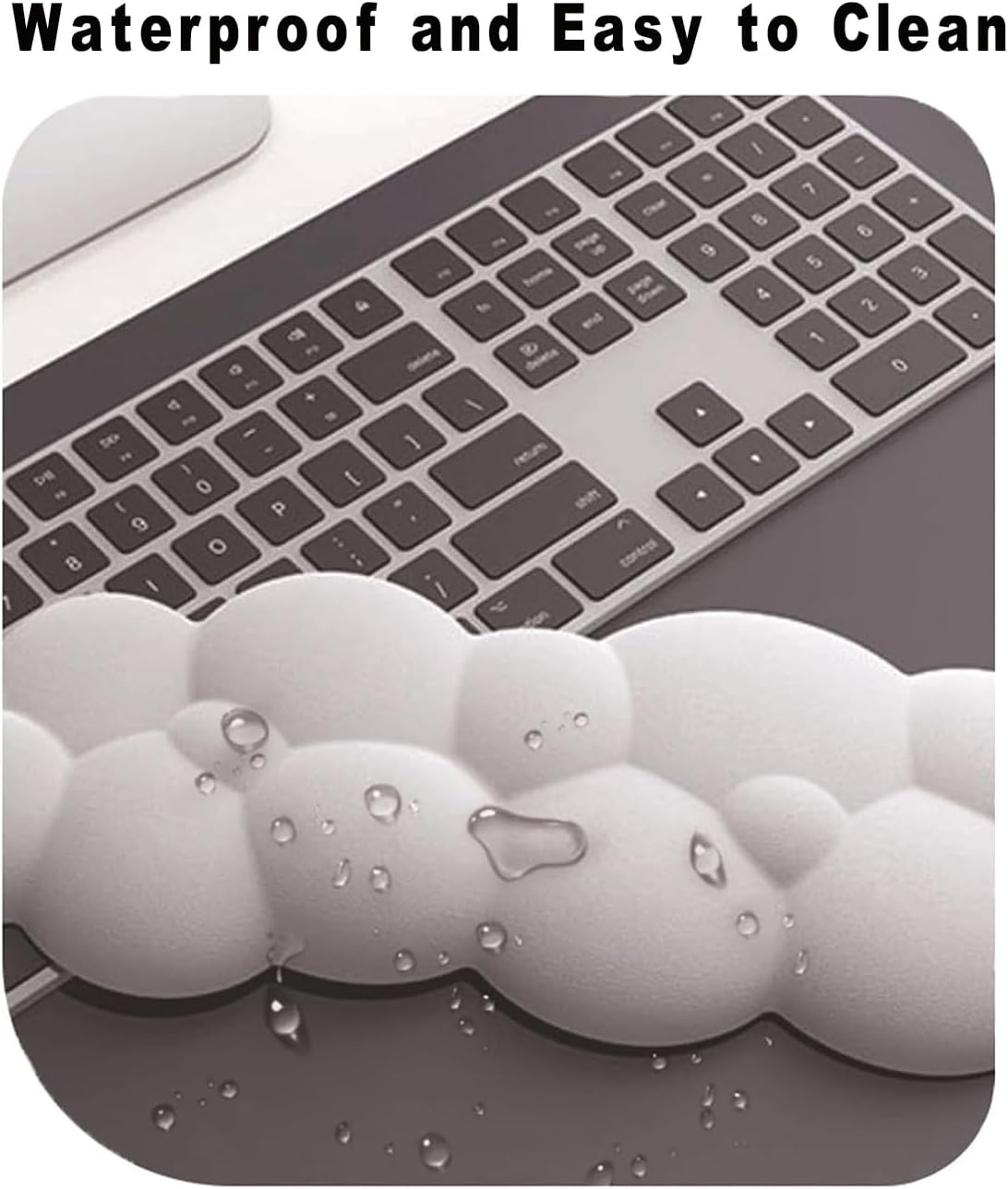 Mouse Pad Keyboard Wrist Rest Set, Ergonomic Mouse Pad with Wrist Rest Cloud Shape Wrist Pad for Keyboard, Leather Anti Slip Memory Sponge, Pain Relief, Suitable for PC/Laptop/Tablet(Green) 2 612VK 8qVvL. AC SL1500 - northernschoolofshiatsu.co.uk