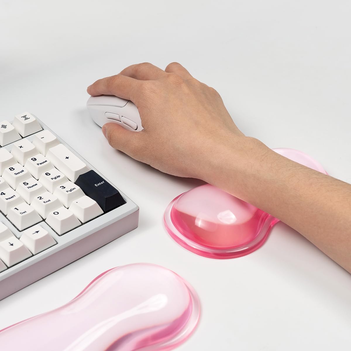 Clear Gel Wrist Rest for Keyboard and Mouse, White Silicone Keyboard Wrist Rest Set, Cute Ergonomic Wrist Rest for Keyboard 60%/75%(White) 96 612vpCVswFL. AC SL1200 - northernschoolofshiatsu.co.uk