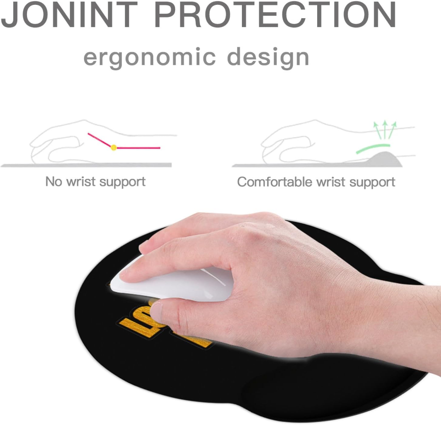 Personalized Ergonomic Mouse Pad with Wrist Rest Silicone Base Custom Photo Logo Text Mousepad for Office Laptop Computer Gift for Valentine's Day Teachers' Day 3 613Nc b1APL. AC SL1500 - northernschoolofshiatsu.co.uk