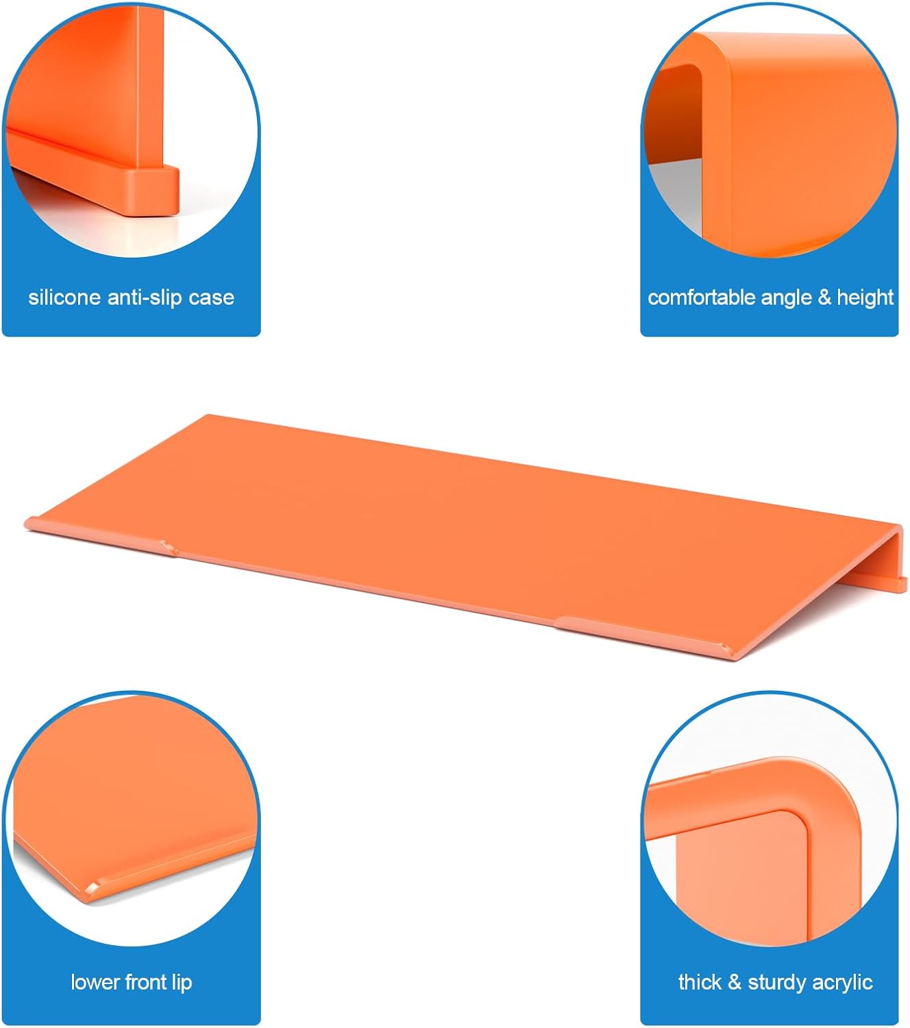 WINFFOR Comfortable Computer Keyboard Stand - Ergonomic Keyboard Riser Acrylic Tilted Keyboard Holder for Easy Typing&Working at Home Office - Fits All Keyboard Sizes - 17'' Wide (Lightpink) 14 613mHYTQeYL. AC SL1500 - northernschoolofshiatsu.co.uk
