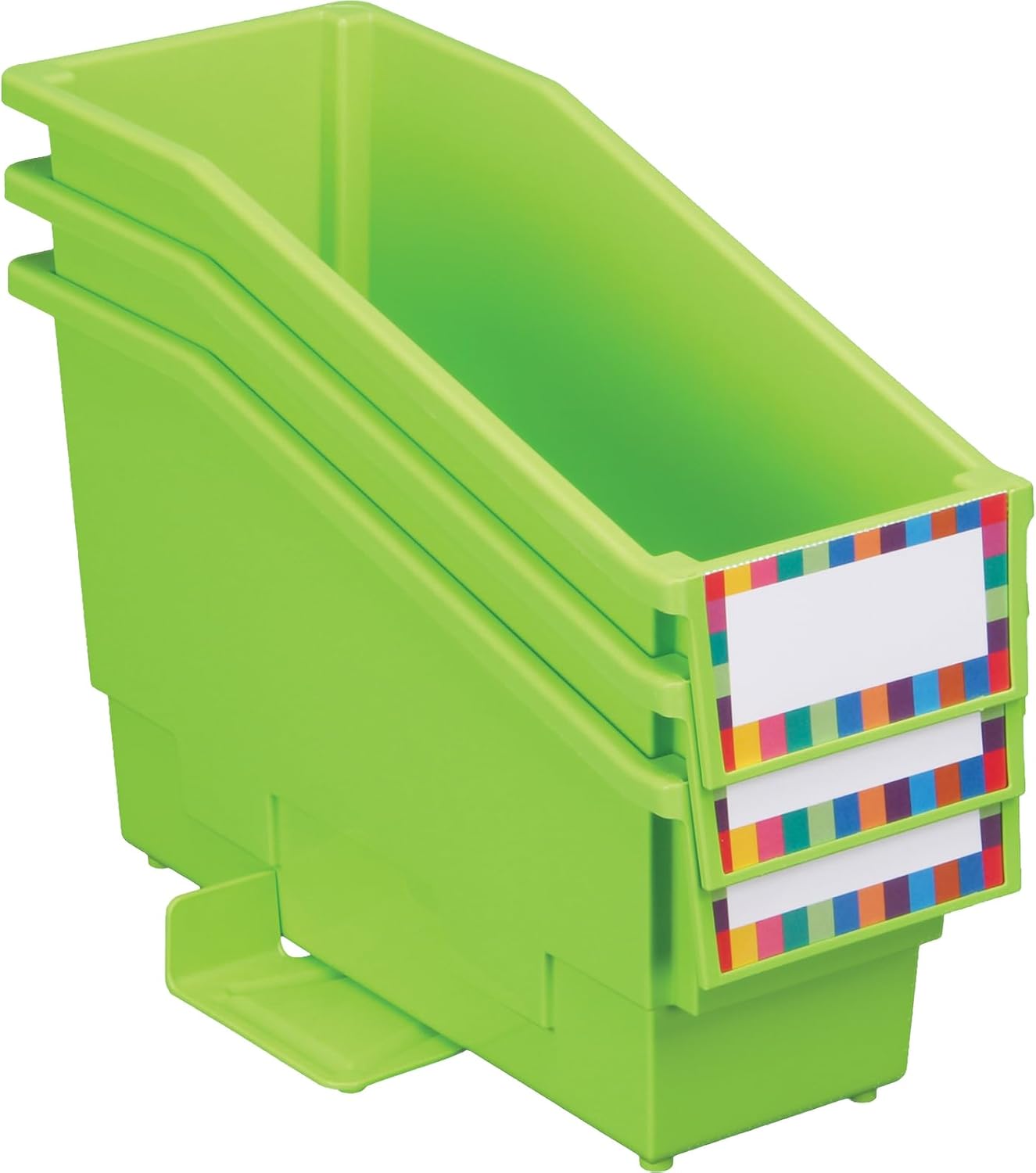 Really Good Stuff Non-Tip Book and Binder Holders with Stabilizer Wings, 5½” by 13½” by 7¾” - Set of 12, Blue Classroom Organization and Storage Solution 39 613wdHDEFrL. AC SL1500 - northernschoolofshiatsu.co.uk