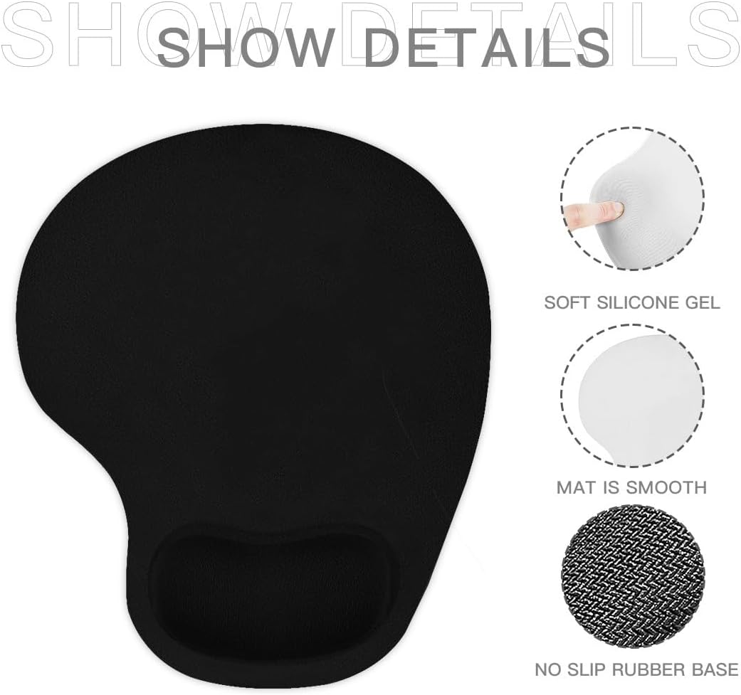Personalized Wrist Rest Mouse Pad, Add Your Photo, Text, Logo or Art Design, Custom Your own Customized Gaming, Office Mousepad, Black, 7.6-9 6 614wESvq3pL. AC SL1200 - northernschoolofshiatsu.co.uk