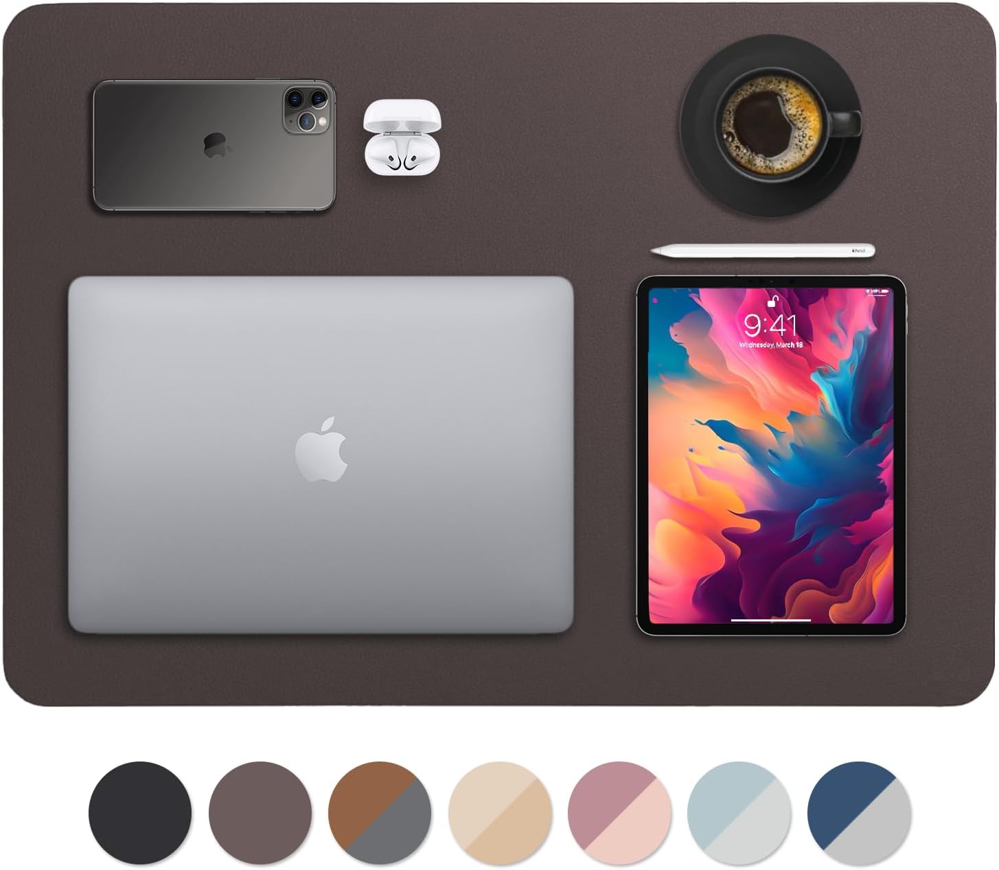 Leather Desk Pad 36" x 20", Vine Creations Office Desk Mat Waterproof Black - Premium Quality - Smooth Mouse Writing Surface - Maximum Protection Dual-Sided Pu Leather Blotter for Desk Office/Home 12 6159gvpE0JL. AC SL1500 - northernschoolofshiatsu.co.uk