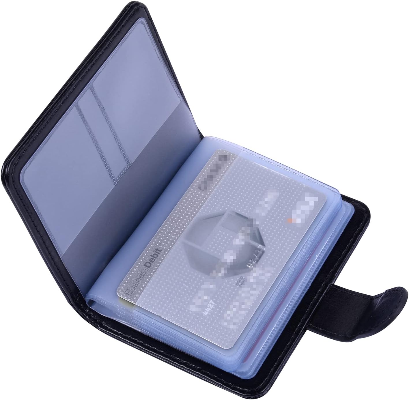 Wisdompro Credit Card Holder, Slim Leather RFID Blocking Wallet Debit Card Protector Organizer Case (Build in 20 Card Slot & 7 Small Cells for Memory Cards)-Vertical Black 23 615TC mCdlL. AC SL1500 - northernschoolofshiatsu.co.uk