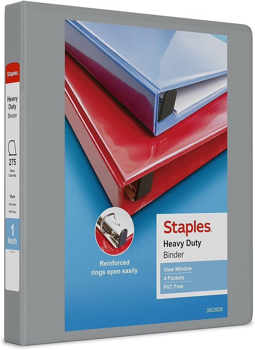 Staples 976049 Heavy-Duty 4-Inch D 3-Ring View Binder Navy Blue (26372) 33 615ciPSj26L. AC SL1500 - northernschoolofshiatsu.co.uk
