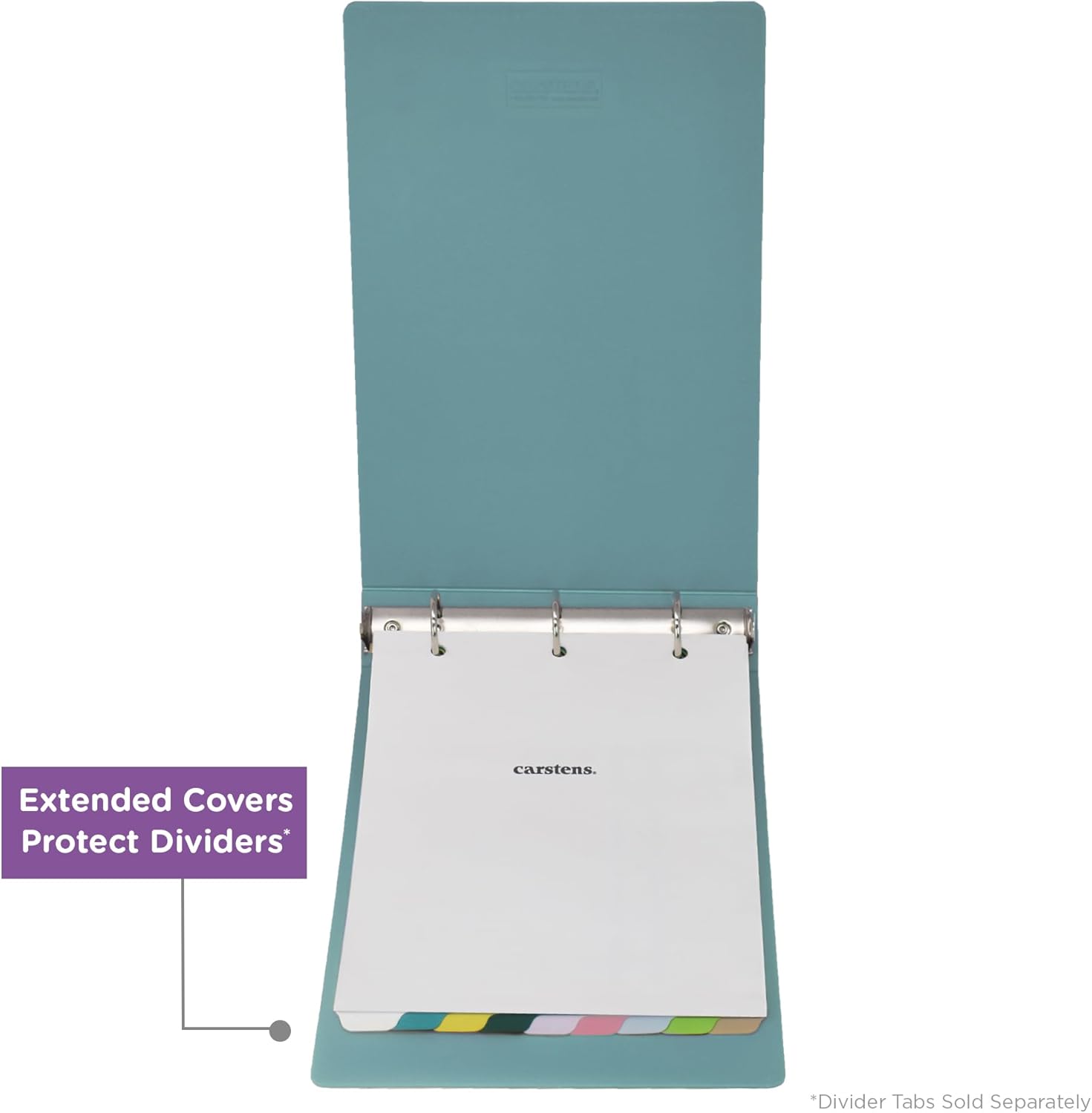 Carstens 1-Inch Heavy Duty 3-Ring Binder - Top Opening, Powder Blue, Durable Plastic, Precision No-Gap Rings, Waterproof Cover, No Pockets, Holds 125 US Letter Sheets, BPA-Free, Made in USA (8754-3R) 78 - northernschoolofshiatsu.co.uk
