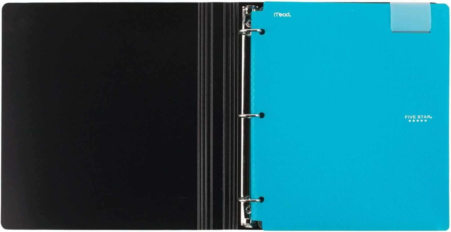 Five Star 4-Pocket Folders, Folders with Pockets, Fits 3 Ring Binder, Plastic, Teal, White, Purple, Lime, 4 Pack (73274) 3 616Ib3MugaL. AC SL1500 - northernschoolofshiatsu.co.uk