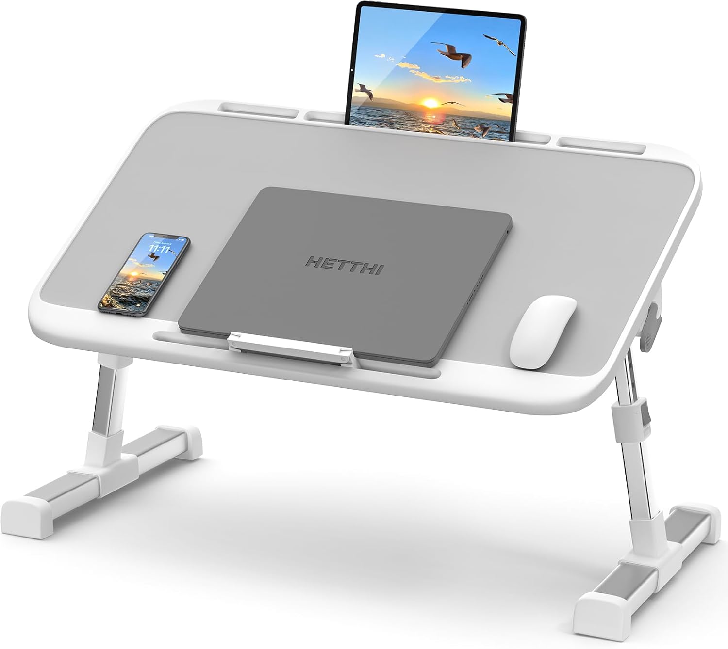 Laptop Bed Desk, Adjustable Laptop Lap Desk with Drawer, X-Large Foldable Bed Table Tray for Bed Couch Floor Desk Writing Working Reading Eating Painting (Marble, 23.6"×15.7") 1 616iICbQI2L. AC SL1500 - northernschoolofshiatsu.co.uk