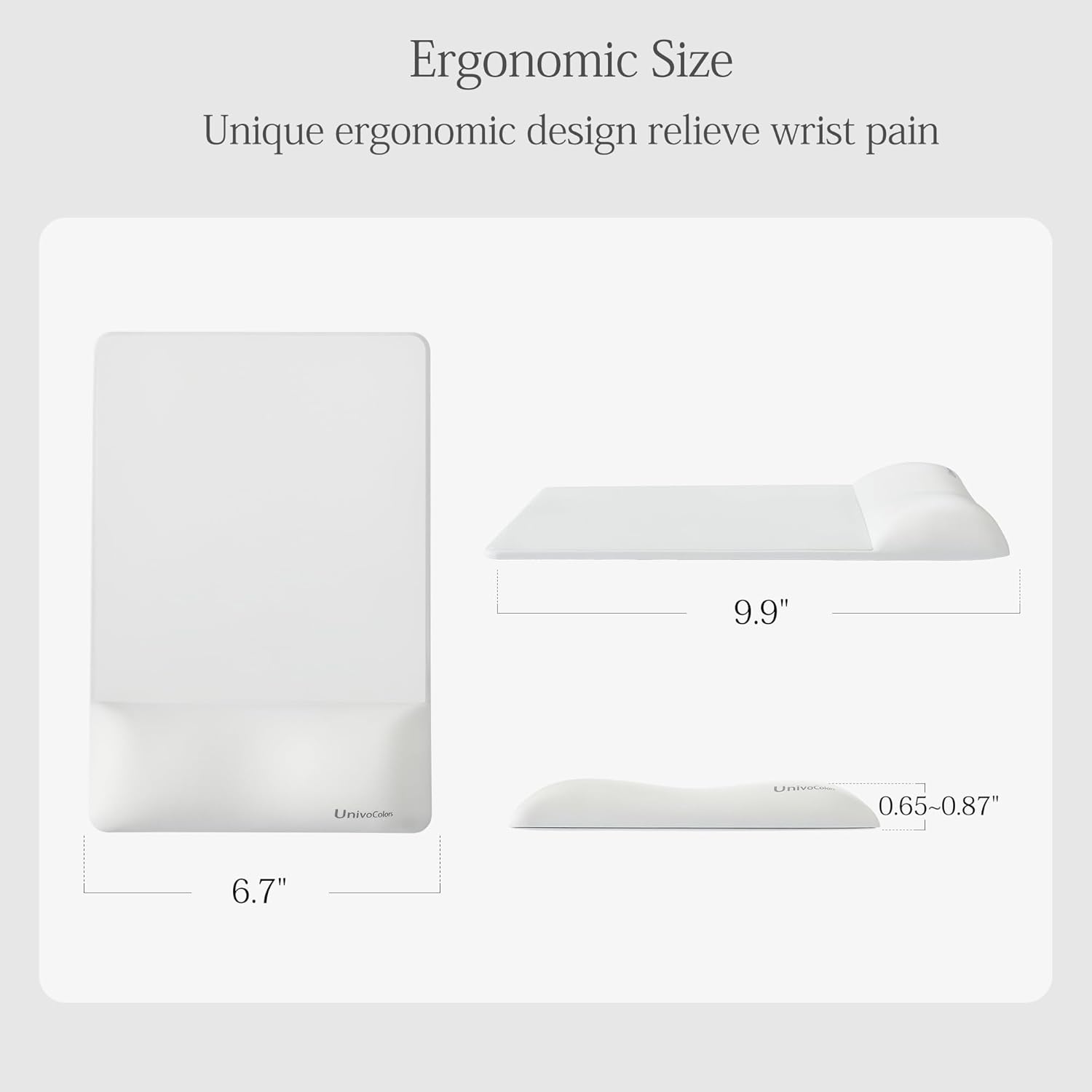 UnivoColors Design-Wave Set of Keyboad Wrist Rest & Mouce Pad,Artificial Sheepskin+Memory Foam+Ergonomic+Anti-Slip Gel, Resilience Support During Work and Gaming,Keyboard Accessory,White 27 616tccQv68L. AC SL1500 - northernschoolofshiatsu.co.uk