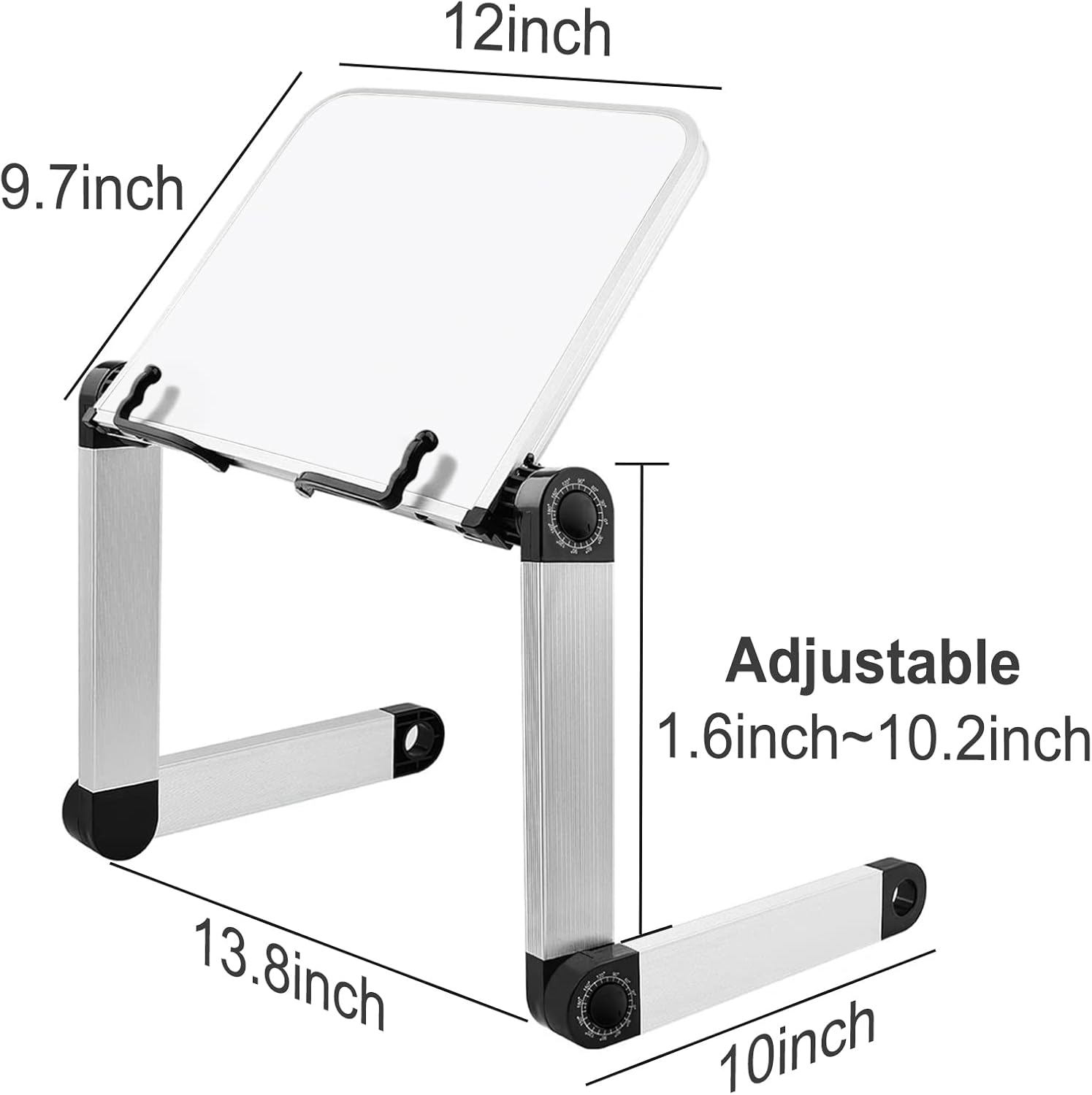 Book Stand Laptop Stand Adjustable Book Holder Tray with Page Paper Clips Ergonomic Multi Heights Angles Adjustable Cooking Bookstands for Textbook Recipe Magazine Laptop Tablet Portable 8 6179cdgK+iL. AC SL1500 - northernschoolofshiatsu.co.uk