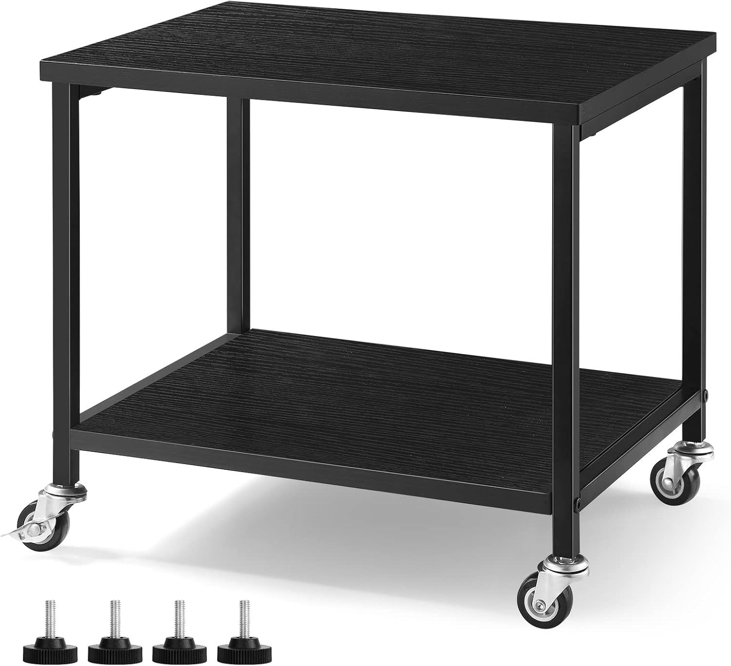 Under Desk Printer Stand Small Printer Table with Storage Shelf 2 Tier Rolling Printer Stand Rack with Lockable Wheels for Office Home Scanner Printer (Black) 1 617JancN8wL. AC SL1500 - northernschoolofshiatsu.co.uk