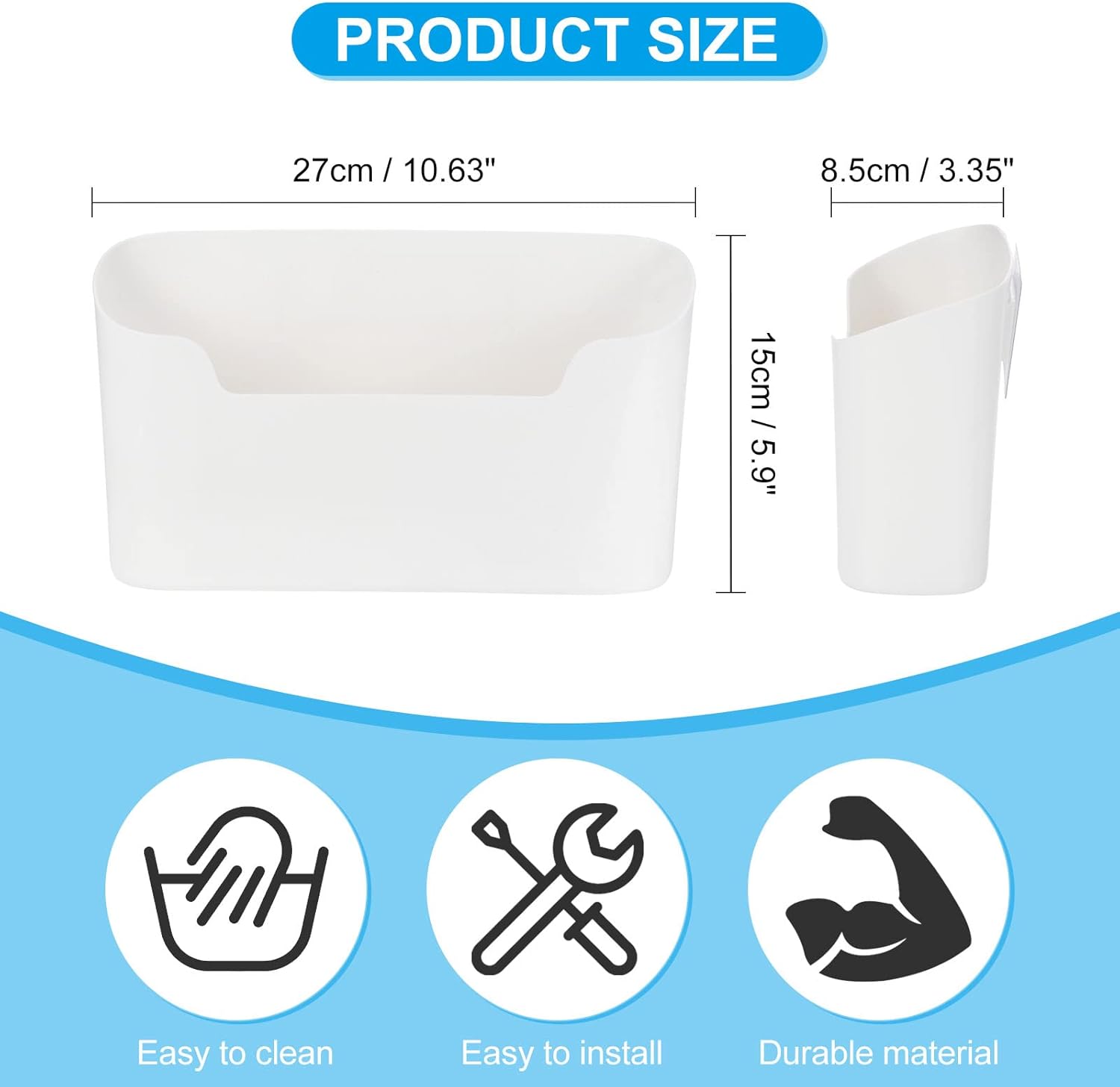 uxcell 3Pcs No Drilling File Holder, Wall File Organizer Magazine Holder Hanging Mail Organizer Adhesive Wall Pocket Office Supplies, White 2 617qEWi8bQL. AC SL1500 - northernschoolofshiatsu.co.uk