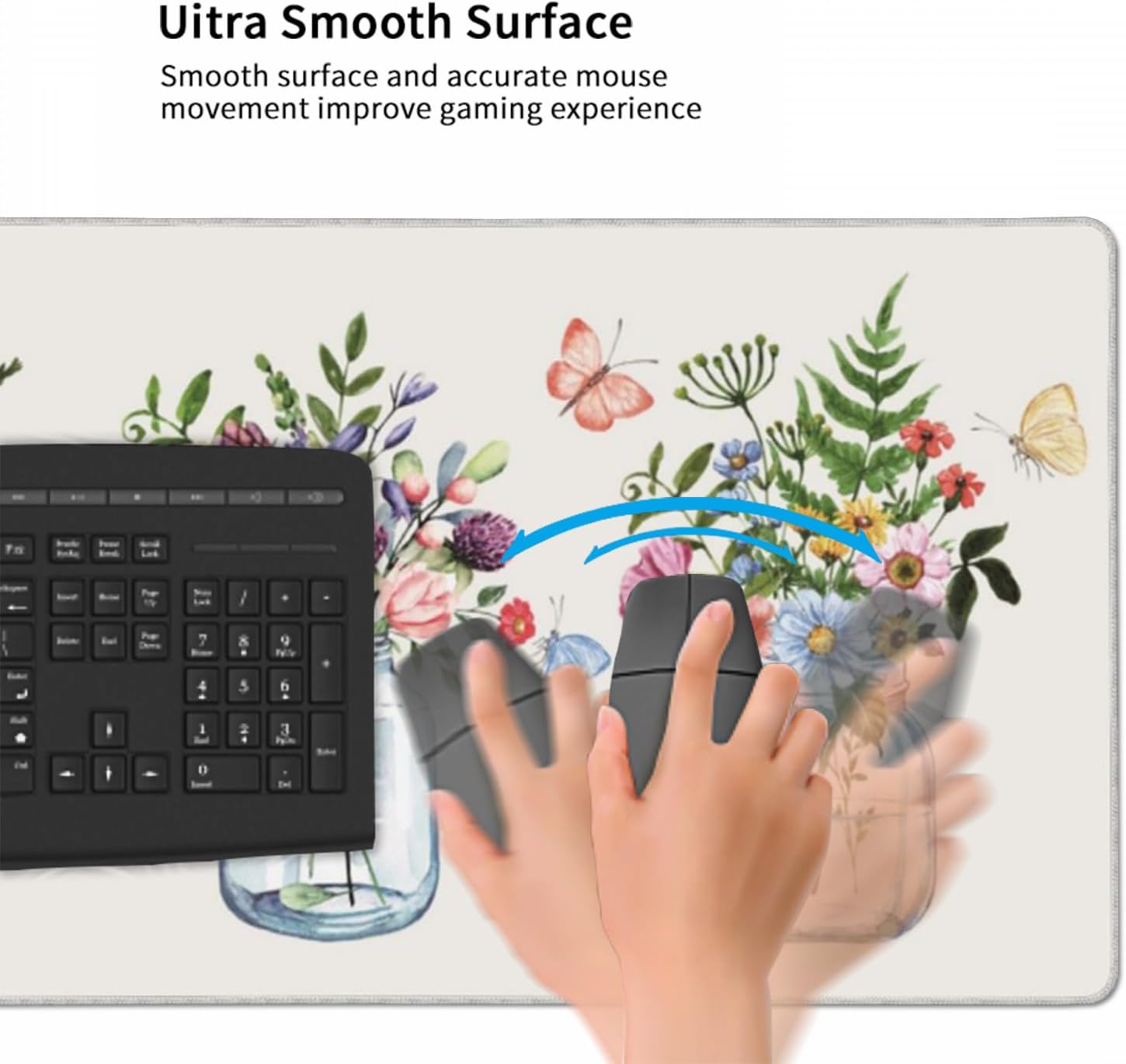 AQQA Extended Gaming Mouse Pad Cherry Blossoms Japanese XXXL Full Desk Mousepad 48" x 24", Non Slip Desk Mat with Stitched Edge Computer Keyboard Mat for Office 5 618BzSqYhuL. AC SL1500 - northernschoolofshiatsu.co.uk