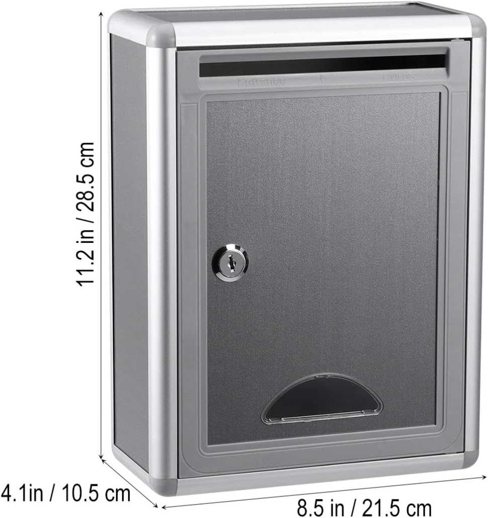 Suggestion Box Drop Box Lock Wall Mount for Office Customer Center Hotel Home Business Aluminum Alloy Ballot Box Letter Box Complaint Box 2 618DOZVqP7L. AC SL1204 - northernschoolofshiatsu.co.uk