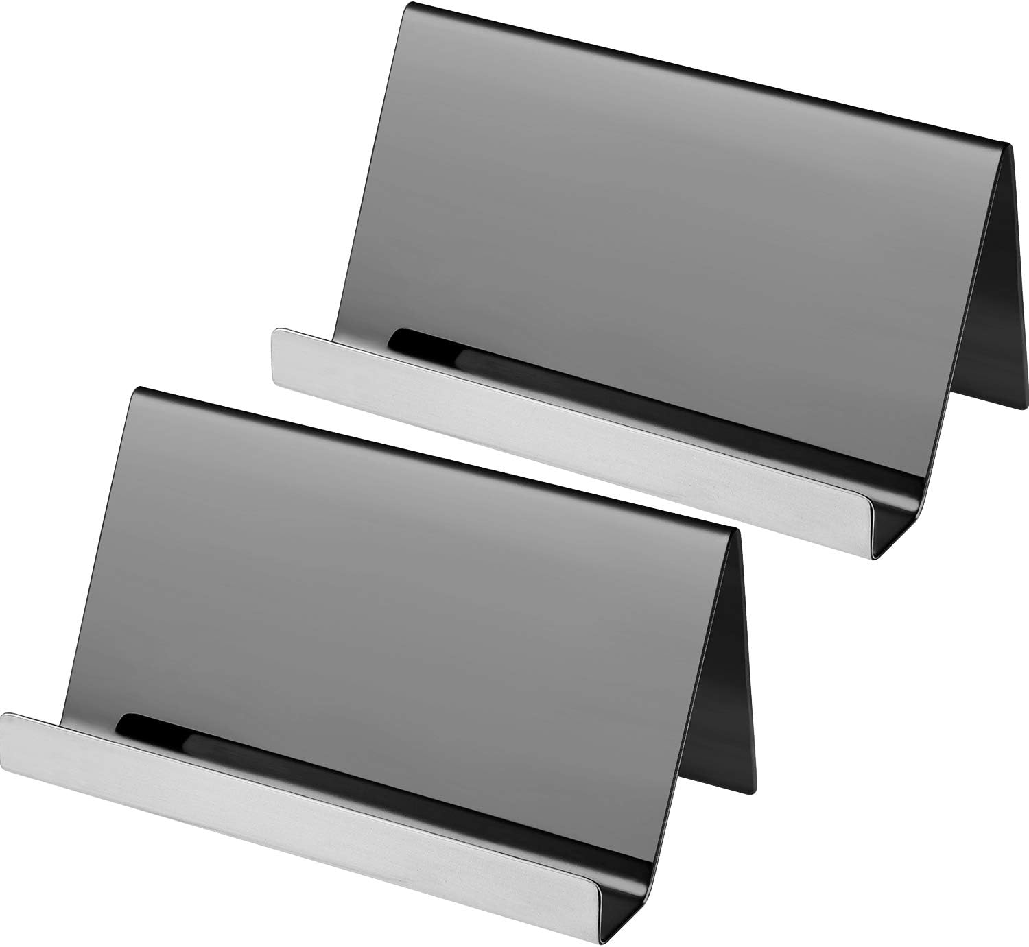 Maxdot 2 Pack Stainless Steel Business Cards Holders Desktop Credit Name Card Display Organizer for Business Mental Name Case Rack for Office Home Daily Use(Black) 1 618bXaGwnzL. AC SL1500 - northernschoolofshiatsu.co.uk