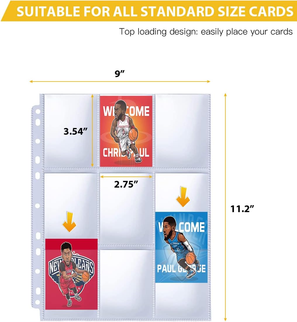 9 Pocket Page Protector, 390 Pack Trading Card Sleeve, Baseball Card Sheets for 3 Ring Binder, for Skylanders, MTG, Coupon, Game Cards, Trading Cards, Football Cards … 4 618kp5pZCLL. AC SL1200 - northernschoolofshiatsu.co.uk