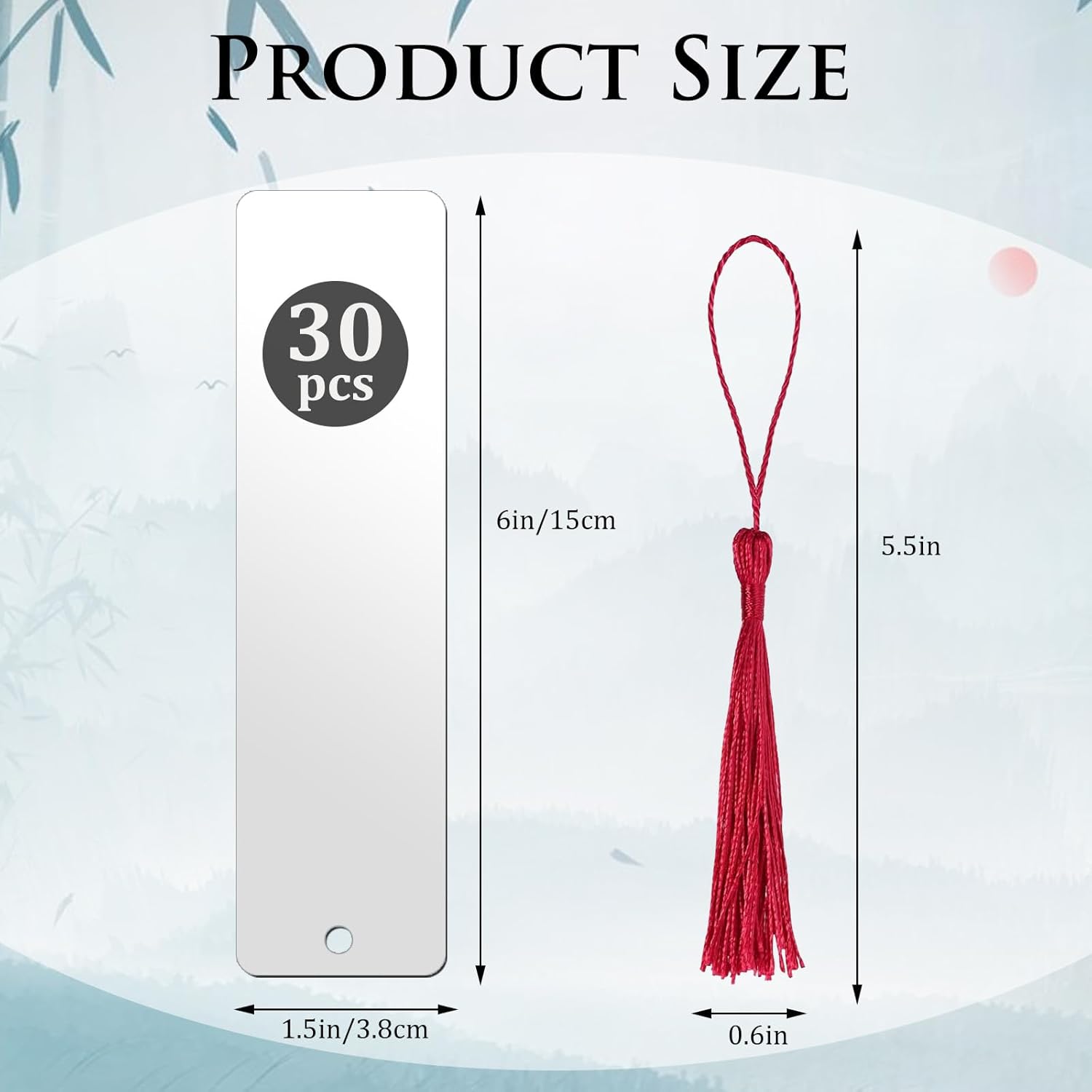 30 Pcs Sublimation Bookmarks Double Sided, 6" x 1.5" Sublimation Bookmark Blank Bulk Plastic Sublimation Blanks DIY Bookmarks with Hole and Colorful Tassels for Crafts Gift (Ultra Thin Plastic) 2 618wd7MI21L. AC SL1500 - northernschoolofshiatsu.co.uk
