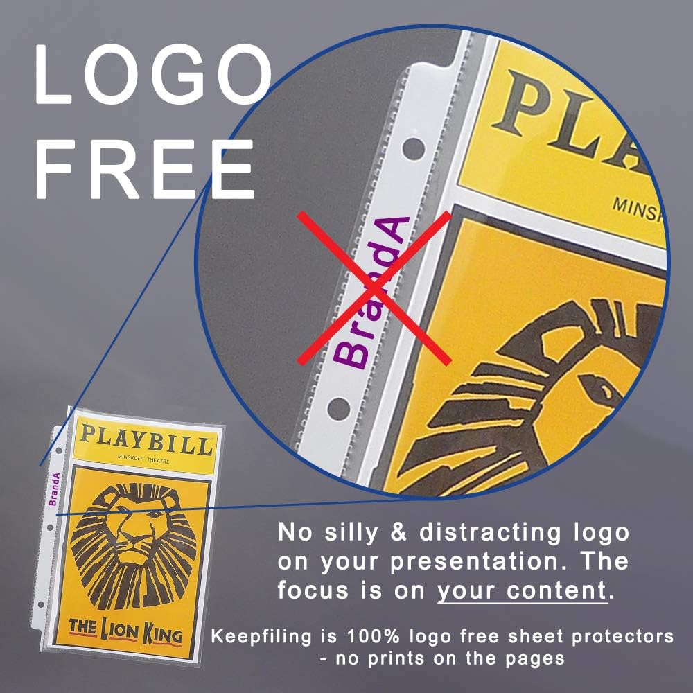 Landscape Sheet Protector 11x8.5 Horizontal Side Loading Heavyweight, 80 Micron 3.1 Mil Polypropylene - Acid Free - 50 Sheets (2 Packs) 5 6191P+E0hOL. AC SL1000 - northernschoolofshiatsu.co.uk