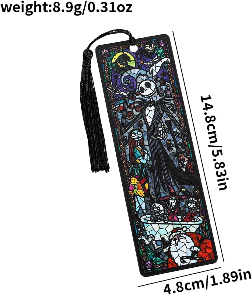 The Nightmare Before Christmas Acrylic Bookmark Set, Unique Movie Character Bookmark with Tassel, Gift for Movie Fans and Reading Lovers (2pcs Bookmark 3) 9 619Am3P2DbL. AC SL1000 - northernschoolofshiatsu.co.uk