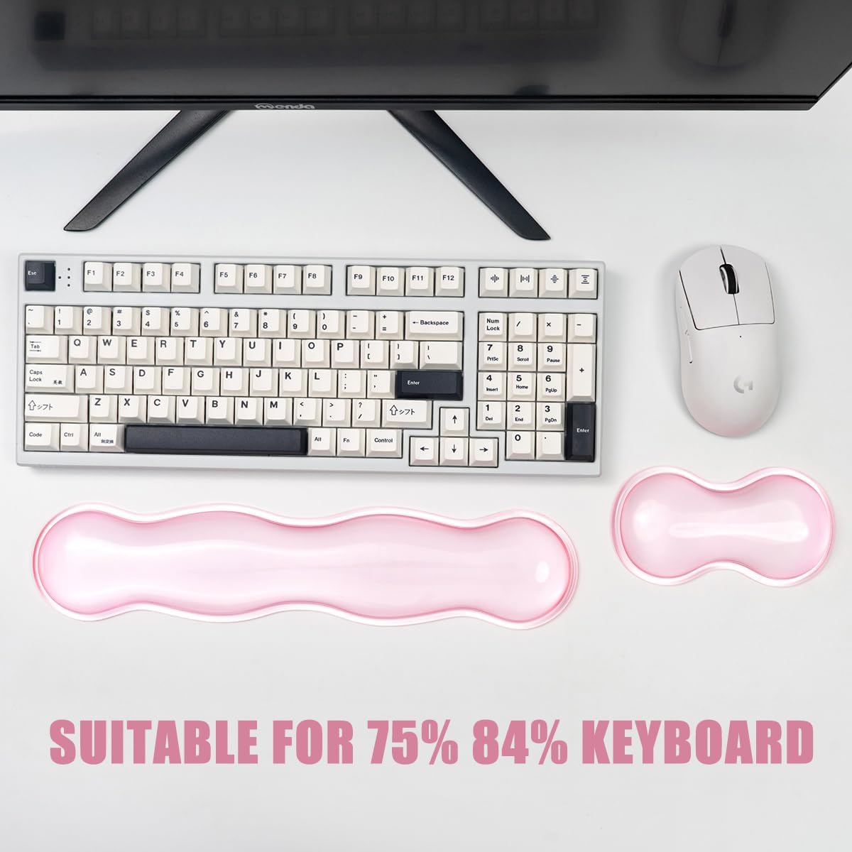 Clear Gel Wrist Rest for Keyboard and Mouse, White Silicone Keyboard Wrist Rest Set, Cute Ergonomic Wrist Rest for Keyboard 60%/75%(White) 22 619ZA5KnKFL. AC SL1200 - northernschoolofshiatsu.co.uk
