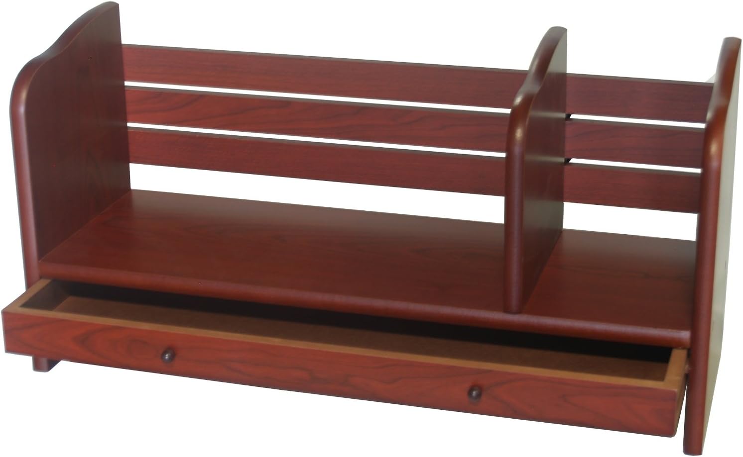 Proman Products Renaissance Desktop Red Wood Book Rack Adjustable with Drawer, 24" W x 8" D x 12" H, Reddish Walnut 2 619z+YBSqYL. AC SL1500 - northernschoolofshiatsu.co.uk