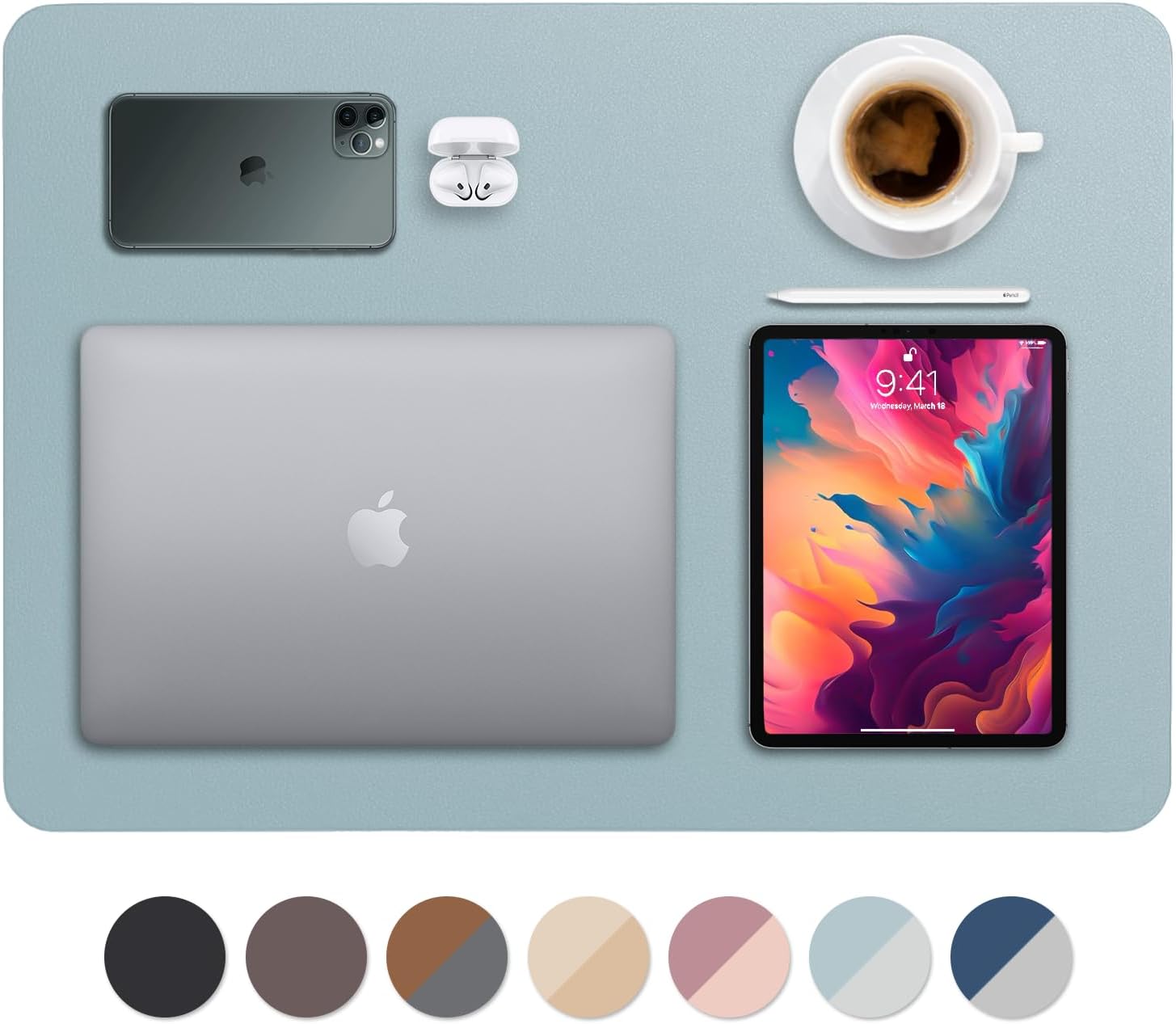 Leather Desk Pad 36" x 20", Vine Creations Office Desk Mat Waterproof Black - Premium Quality - Smooth Mouse Writing Surface - Maximum Protection Dual-Sided Pu Leather Blotter for Desk Office/Home 52 61B02GebirL. AC SL1500 - northernschoolofshiatsu.co.uk