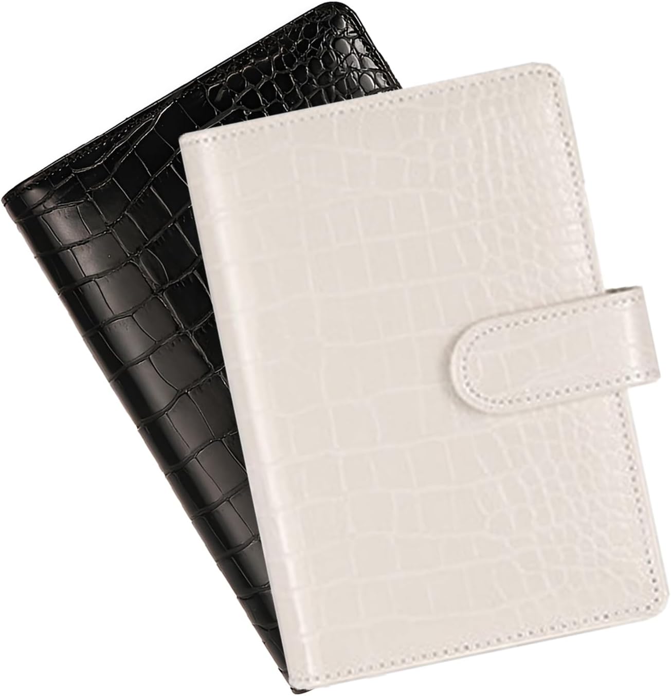 A5 6 Ring Binder Cover Crocodile - Large PU Leather Notebook Binder with Hidden Snap Buckle, Refillable Budget Planner, Beige 19 61BWWhcT1AL. AC SL1500 - northernschoolofshiatsu.co.uk