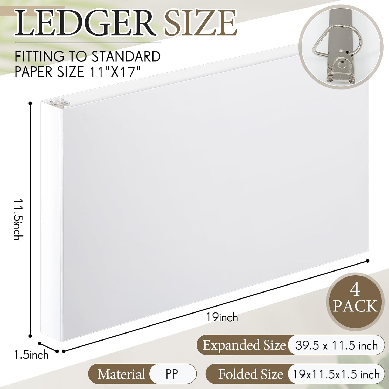 4 Pcs 11 x 17 Inch 3 Ring Binders Slant Rings Heavy Duty View D Ring Binders Economy Holds 11" x 17" Paper for Artwork Blueprints, Office, Home, Work Places(White,1 Inch) 28 61BijOmharL. AC SL1500 - northernschoolofshiatsu.co.uk
